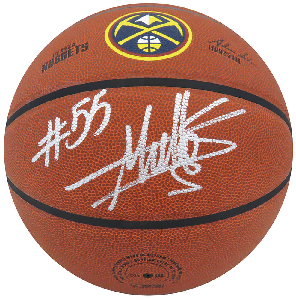 Dikembe Mutombo Signed Wilson Denver Nuggets Logo NBA Basketball - MUTBSK212 - Dikembe Mutombo Signed Wilson Denver Nuggets Logo NBA Basketball product image