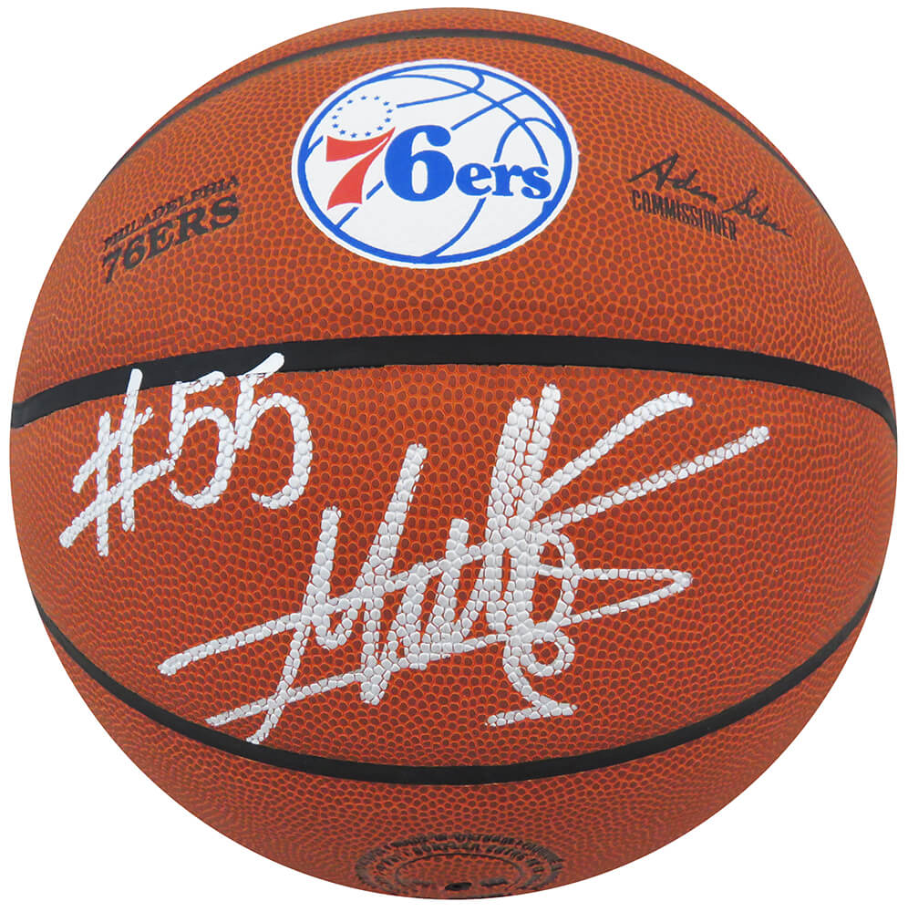 Dikembe Mutombo Signed Wilson Philadelphia 76ers Logo NBA Basketball - MUTBSK213 - Dikembe Mutombo Signed Wilson Philadelphia 76ers Logo NBA Basketball product image