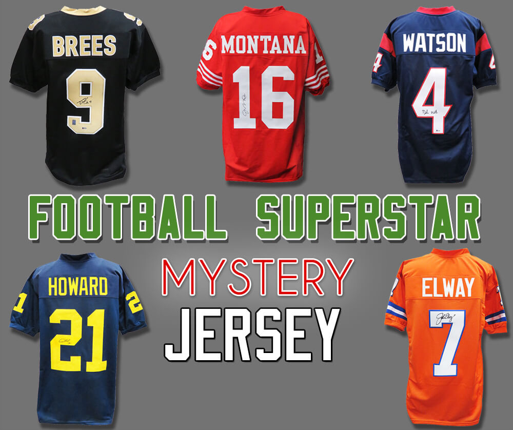 Schwartz Sports Football Superstar Signed Mystery Football Jersey - Series 32 - (Limited to 50) - MYSJRY332 - Schwartz Sports Football Superstar Signed Mystery Football Jersey - Series 32 - (Limited to 50) product image