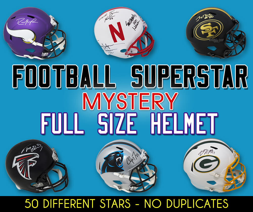Schwartz Sports Football Superstar Signed Mystery Full Size Football Helmet  Series 18 (Limited to 50) - MYSREP318 - Schwartz Sports Football Superstar Signed Mystery Full Size Football Helmet  Series 18 (Limited to 50) product image