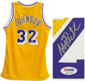 Magic Johnson Signed Autographed Lakers Gold Adidas Swingman Jersey - JOHJRY200 - Magic Johnson Signed Autographed Lakers Gold Adidas Swingman Jersey product image