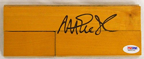 Magic Johnson Signed Basketball Court 3x8 Floor Piece - JOHFLO201 - Magic Johnson Signed Basketball Court 3x8 Floor Piece product image