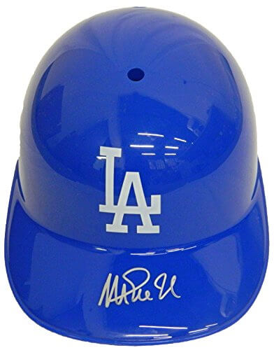 Magic Johnson Signed Los Angeles Dodgers Replica Batting Helmet - JOHBTH100 - Magic Johnson Signed Los Angeles Dodgers Replica Batting Helmet product image