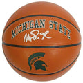 Magic Johnson Signed Michigan State Spartans Logo Basketball - JOHBSK212 - Magic Johnson Signed Michigan State Spartans Logo Basketball product image