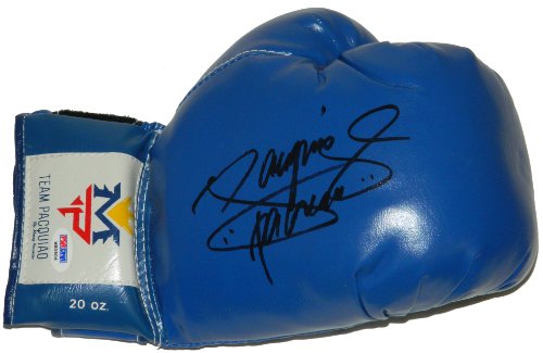 Manny"Pacman" Pacquiao Signed Autographed Blue Team Pacquiao Boxing Glove - PACGLV500 - Manny"Pacman" Pacquiao Signed Autographed Blue Team Pacquiao Boxing Glove product image