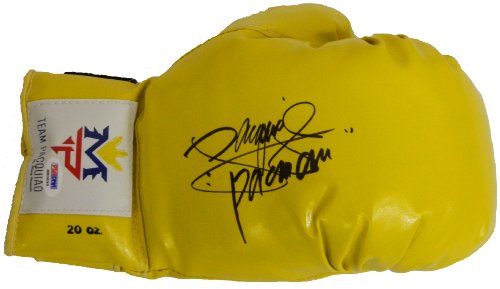 Manny"Pacman" Pacquiao Signed Autographed Yellow Team Pacquiao Boxing Glove - PACGLV503 - Manny"Pacman" Pacquiao Signed Autographed Yellow Team Pacquiao Boxing Glove product image
