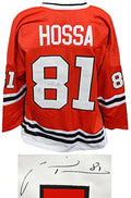Marian Hossa Signed Red Custom Hockey Jersey - HOSJRY402 - Marian Hossa Signed Red Custom Hockey Jersey product image