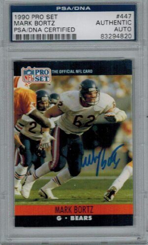 Mark Bortz Signed Autographed Bears 1990 Pro Set Rookie Card #447 PSA/DNA - BORCAR300 - Mark Bortz Signed Autographed Bears 1990 Pro Set Rookie Card #447 PSA/DNA product image
