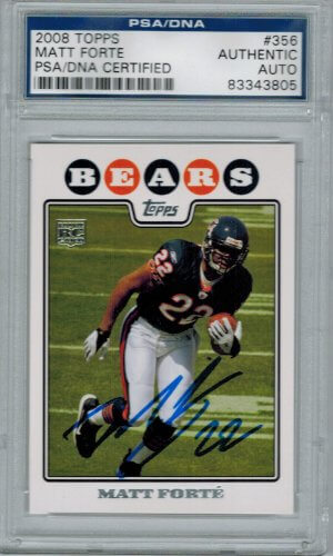 Matt Forte Signed Autographed Bears 2008 Topps Rookie Card #356 - FORCAR300 - Matt Forte Signed Autographed Bears 2008 Topps Rookie Card #356 product image