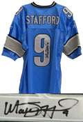 Matthew Stafford Signed Autographed Lions Reebok Blue Jersey - STAJRY300 - Matthew Stafford Signed Autographed Lions Reebok Blue Jersey product image