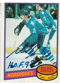 Michel Goulet Signed Autographed Nordiques 80 O-Pee-Chee Rookie Card #67 w/HOF 98 - GOUCAR401 - Michel Goulet Signed Autographed Nordiques 80 O-Pee-Chee Rookie Card #67 w/HOF 98 product image