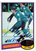 Michel Goulet Signed Autographed Nordiques 80 Topps Rookie Card #67 w/HOF 98 - GOUCAR400 - Michel Goulet Signed Autographed Nordiques 80 Topps Rookie Card #67 w/HOF 98 product image