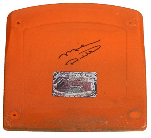 Mike Ditka Signed Soldier Field Orange Stadium Seat Bottom - DITSTB301 - Mike Ditka Signed Soldier Field Orange Stadium Seat Bottom product image