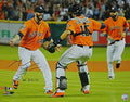 Mike Fiers Signed Houston Astros No Hitter Celebration 16x20 Photo w/NH 8-21-15 - FIE16P120 - Mike Fiers Signed Houston Astros No Hitter Celebration 16x20 Photo w/NH 8-21-15 product image