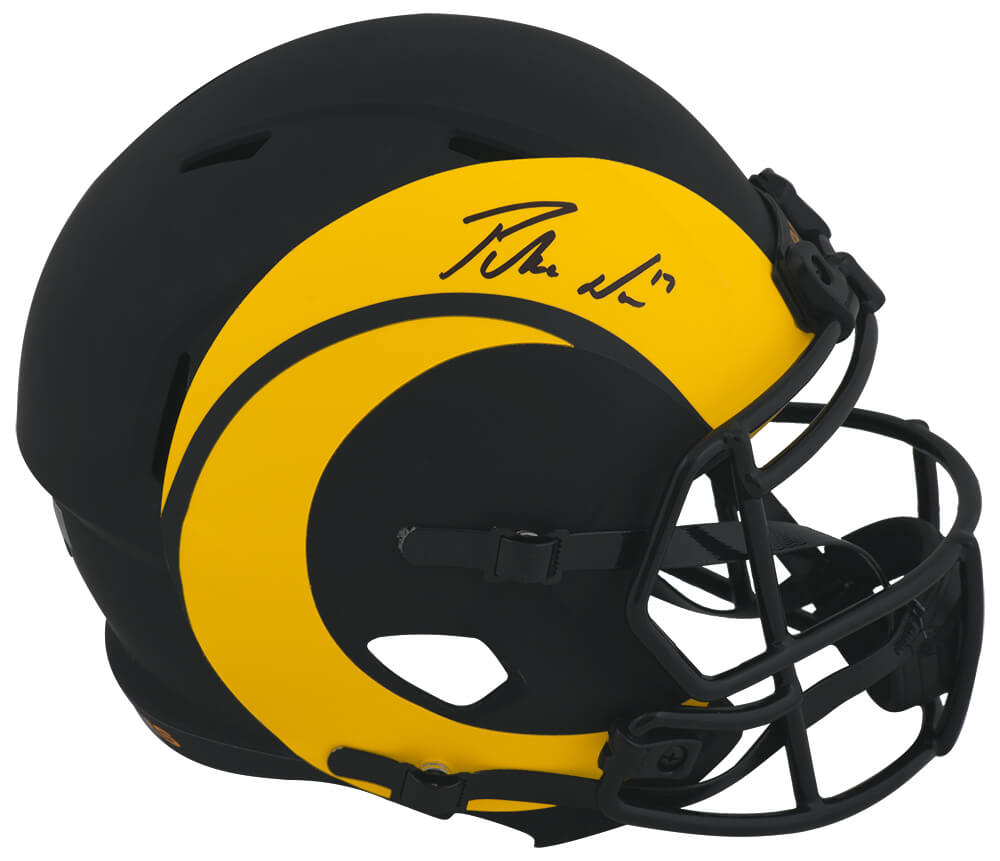 Puka Nacua Signed Los Angeles Rams ECLIPSE Riddell Full Size Speed Replica Helmet - (Fanatics) - NACREP300 - Puka Nacua Signed Los Angeles Rams ECLIPSE Riddell Full Size Speed Replica Helmet - (Fanatics) product image