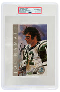 Joe Namath Signed Pro Football Hall of Fame Signature Series 4x6 Card - (PSA Encapsulated) - NAMCAR300 - Joe Namath Signed Pro Football Hall of Fame Signature Series 4x6 Card - (PSA Encapsulated) product image