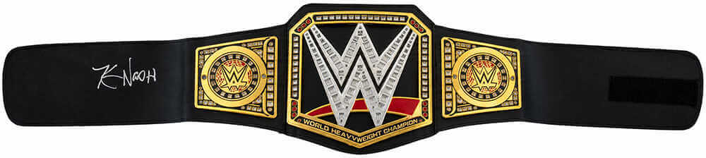 Kevin Nash Signed WWE Heavyweight Champion Black Replica Wrestling Belt - NASBLT501 - Kevin Nash Signed WWE Heavyweight Champion Black Replica Wrestling Belt product image
