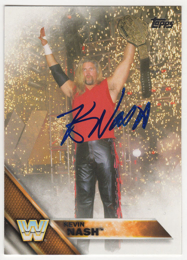 Kevin Nash Signed 2016 Topps WWE Wrestling Card #72 - NASCAR501 - Kevin Nash Signed 2016 Topps WWE Wrestling Card #72 product image