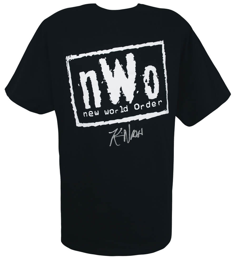 Kevin Nash Signed NWO Black Wrestling T-Shirt - NASJRY500 - Kevin Nash Signed NWO Black Wrestling T-Shirt product image