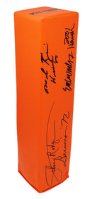 Johnny Rodgers, Mike Rozier & Eric Crouch Signed Orange Endzone Pylon w/Heisman Years - NEBPYL300 - Johnny Rodgers, Mike Rozier & Eric Crouch Signed Orange Endzone Pylon w/Heisman Years product image
