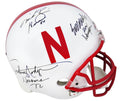 Johnny Rodgers, Mike Rozier & Eric Crouch Signed Nebraska Riddell Full Size Replica Helmet w/HT YRs - NEBREP300 - Johnny Rodgers, Mike Rozier & Eric Crouch Signed Nebraska Riddell Full Size Replica Helmet w/HT YRs product image