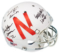 Johnny Rodgers, Mike Rozier & Eric Crouch Signed Nebraska Schutt Silver Full Size Replica Helmet w/HT YRs - NEBREP302 - Johnny Rodgers, Mike Rozier & Eric Crouch Signed Nebraska Schutt Silver Full Size Replica Helmet w/HT YRs product image