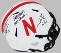 Johnny Rodgers, Mike Rozier & Eric Crouch  Signed Nebraska Cornhuskers Lunar Eclipse Riddell Full Size Speed Replica Helmet w/HT Yrs - NEBREP305 - Johnny Rodgers, Mike Rozier & Eric Crouch Signed Nebraska Cornhuskers Lunar Eclipse Riddell Full Size Speed Replica Helmet w/HT Yrs product image
