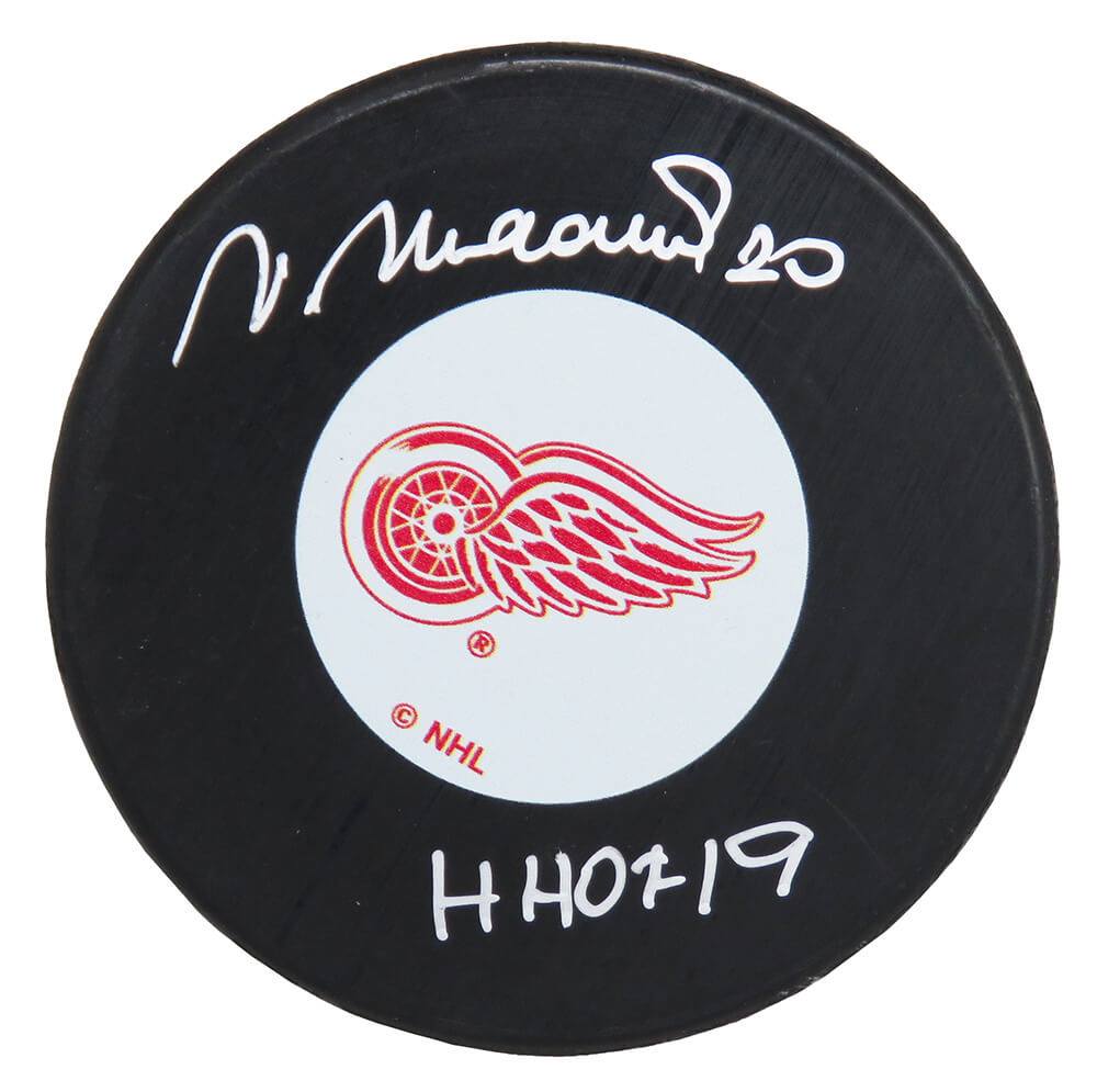 Vaclav Nedomansky Signed Detroit Red Wings Logo Hockey Puck w/HHOF'19 - NEDPUC400 - Vaclav Nedomansky Signed Detroit Red Wings Logo Hockey Puck w/HHOF'19 product image