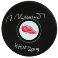 Vaclav Nedomansky Signed Detroit Red Wings Small Logo Hockey Puck w/HHOF'19 - NEDPUC401 - Vaclav Nedomansky Signed Detroit Red Wings Small Logo Hockey Puck w/HHOF'19 product image