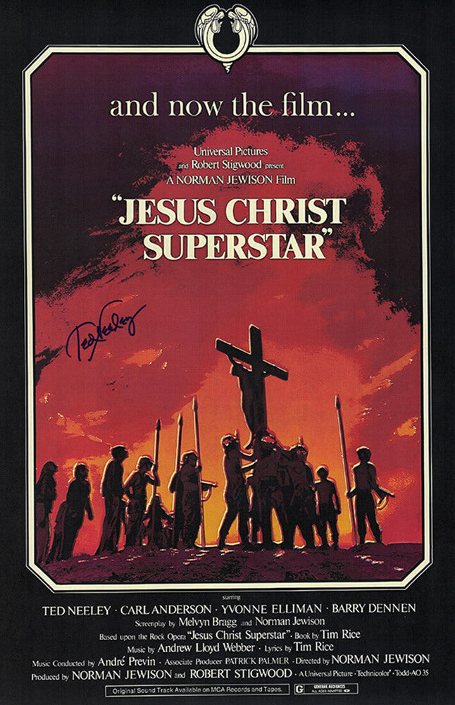 Ted Neeley Signed Jesus Christ Superstar 11x17 Movie Poster - NEEPST500 - Ted Neeley Signed Jesus Christ Superstar 11x17 Movie Poster product image