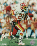 Mike Nelms Signed Washington Football Team White Jersey With Football 8x10 Photo - NEL08P310 - Mike Nelms Signed Washington Football Team White Jersey With Football 8x10 Photo product image