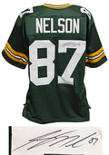 Jordy Nelson Signed Green Custom Football Jersey - NELJRY301 - Jordy Nelson Signed Green Custom Football Jersey product image