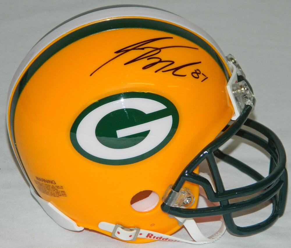 Jordy Nelson Signed Packers Riddell Mini Helmet - NELMIN301 - Jordy Nelson Signed Packers Riddell Mini Helmet product image