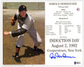 Hal Newhouser Signed Detroit Tigers Hall of Fame Induction Day 8x10 Photo - NEW08P102 - Hal Newhouser Signed Detroit Tigers Hall of Fame Induction Day 8x10 Photo product image