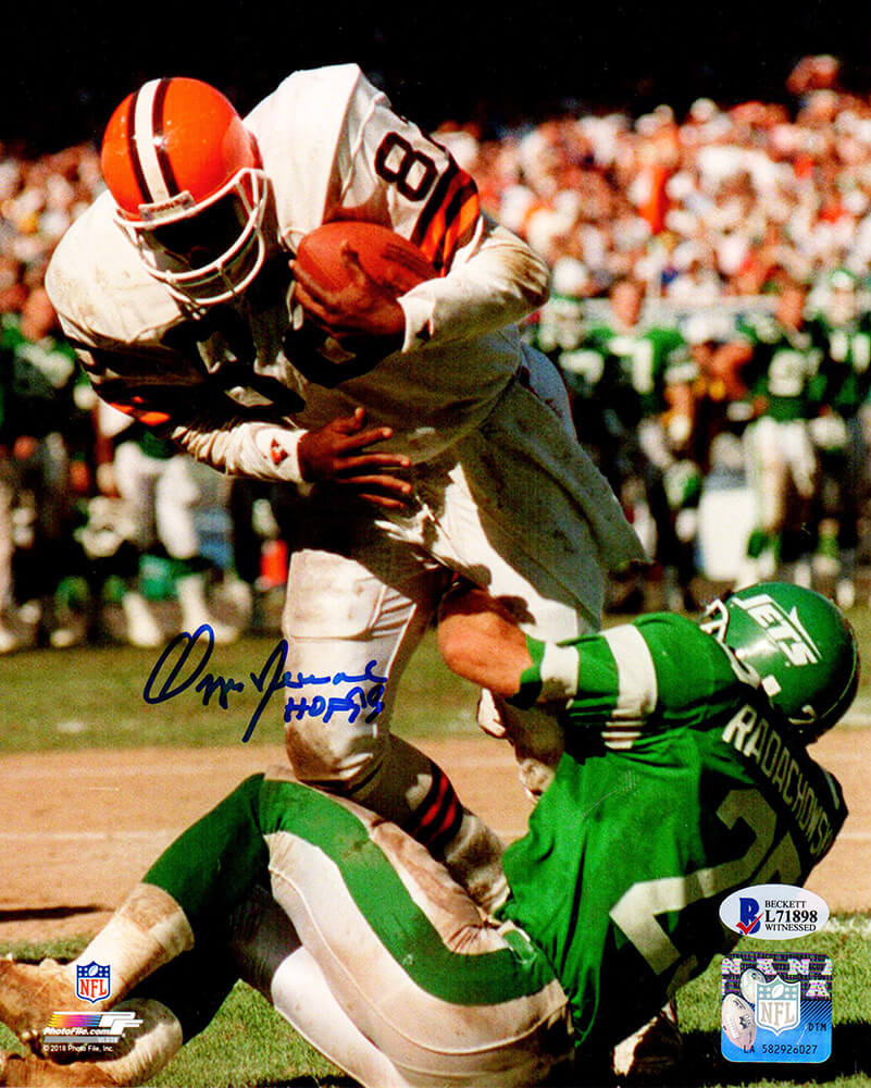 Ozzie Newsome Signed Cleveland Browns vs NY Jets 8x10 Photo w/HOF'99 (Beckett) - NEW08P310 - Ozzie Newsome Signed Cleveland Browns vs NY Jets 8x10 Photo w/HOF'99 (Beckett) product image