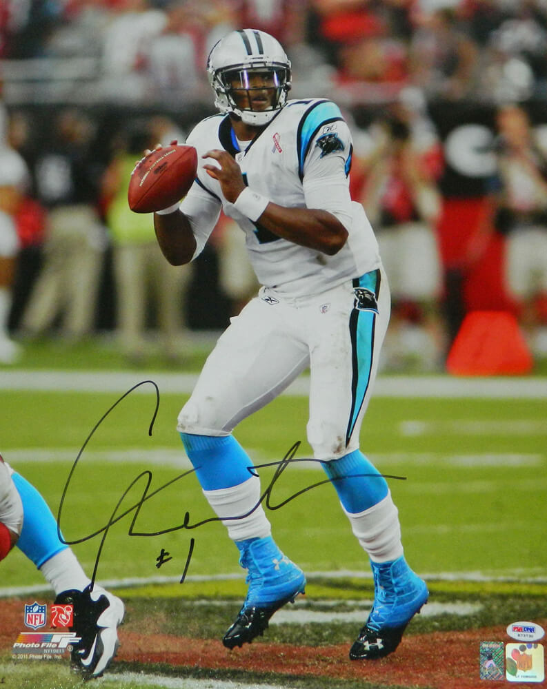 Cam Newton Signed Carolina Panthers Action 16x20 Photo - NEW16P302 - Cam Newton Signed Carolina Panthers Action 16x20 Photo product image