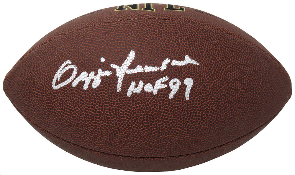 Ozzie Newsome Signed Wilson Super Grip Full Size NFL Football w/HOF'99 - NEWFTB300 - Ozzie Newsome Signed Wilson Super Grip Full Size NFL Football w/HOF'99 product image