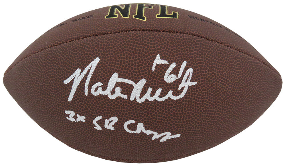 Nate Newton Signed Wilson Super Grip Full Size NFL Football w/3x SB Champs - NEWFTB310 - Nate Newton Signed Wilson Super Grip Full Size NFL Football w/3x SB Champs product image