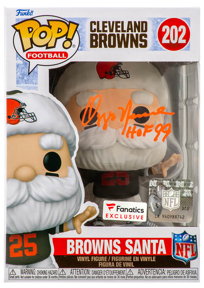 Ozzie Newsome Signed Cleveland Browns 'Santa' Funko Pop Doll #202 w/HOF'99 - NEWFUN300 - Ozzie Newsome Signed Cleveland Browns 'Santa' Funko Pop Doll #202 w/HOF'99 product image