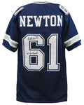 Nate Newton Signed Navy Custom Football Jersey w/6x Pro Bowl - NEWJRY320 - Nate Newton Signed Navy Custom Football Jersey w/6x Pro Bowl product image
