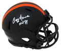 Ozzie Newsome Signed Cleveland Browns Eclipse Black Matte Riddell Speed Mini Helmet w/HOF'99 - NEWMIN301 - Ozzie Newsome Signed Cleveland Browns Eclipse Black Matte Riddell Speed Mini Helmet w/HOF'99 product image
