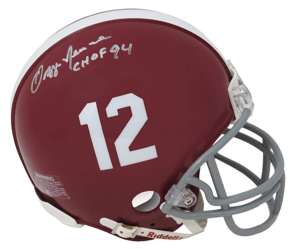 Ozzie Newsome Signed Alabama Crimson Tide Riddell #12 Mini Helmet w/CHOF'94 - NEWMIN302 - Ozzie Newsome Signed Alabama Crimson Tide Riddell #12 Mini Helmet w/CHOF'94 product image