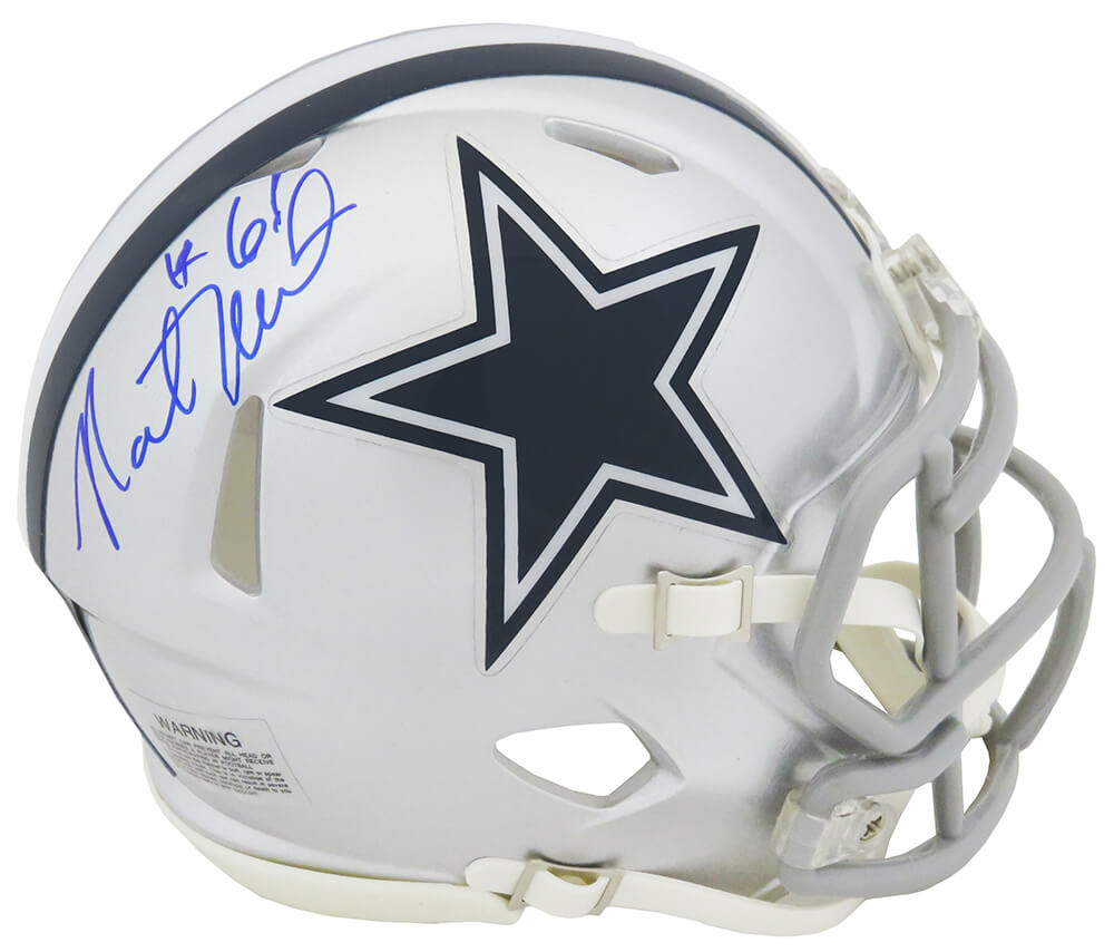 Nate Newton Signed Dallas Cowboys Riddell Speed Mini Helmet - NEWMIN310 - Nate Newton Signed Dallas Cowboys Riddell Speed Mini Helmet product image