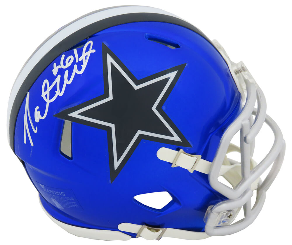 Nate Newton Signed Dallas Cowboys FLASH Riddell Speed Mini Helmet - NEWMIN311 - Nate Newton Signed Dallas Cowboys FLASH Riddell Speed Mini Helmet product image