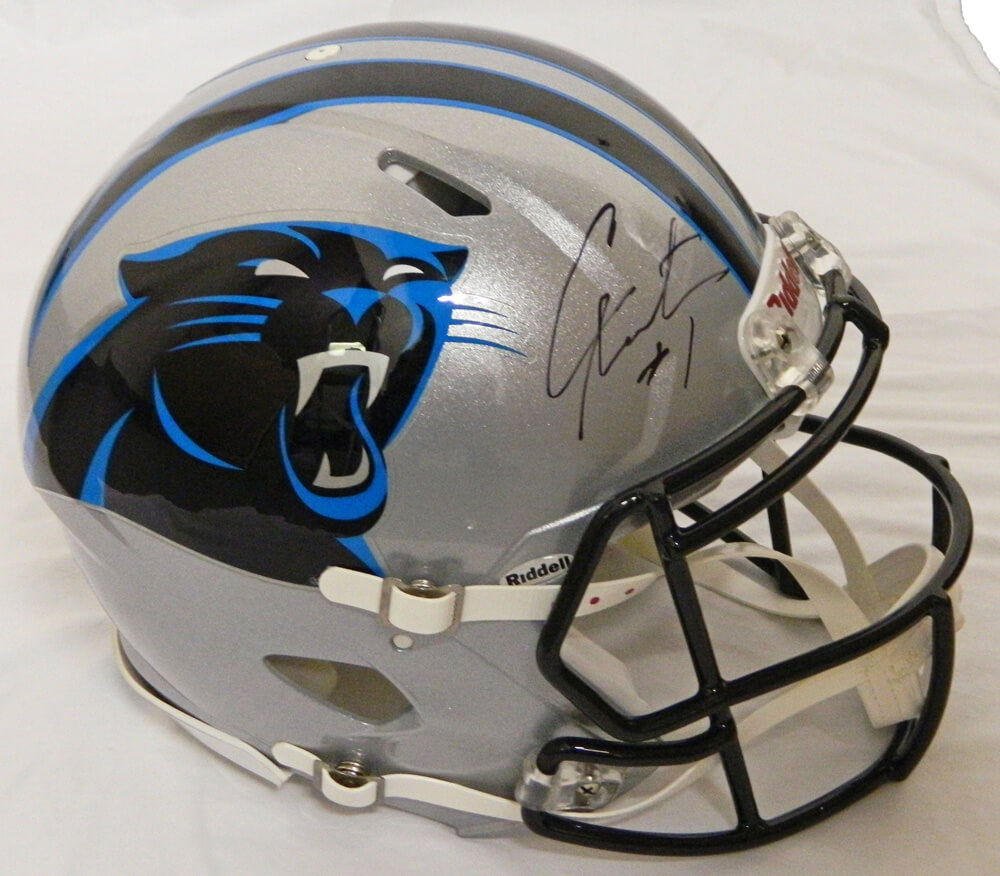 Cam Newton Signed Carolina Panthers Riddell Revolution Speed Pro Helmet - NEWPRO300 - Cam Newton Signed Carolina Panthers Riddell Revolution Speed Pro Helmet product image