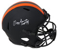 Ozzie Newsome Signed Cleveland Browns Eclipse Black Matte Riddell Full Size Speed Replica Helmet w/HOF'99 - NEWREP301 - Ozzie Newsome Signed Cleveland Browns Eclipse Black Matte Riddell Full Size Speed Replica Helmet w/HOF'99 product image