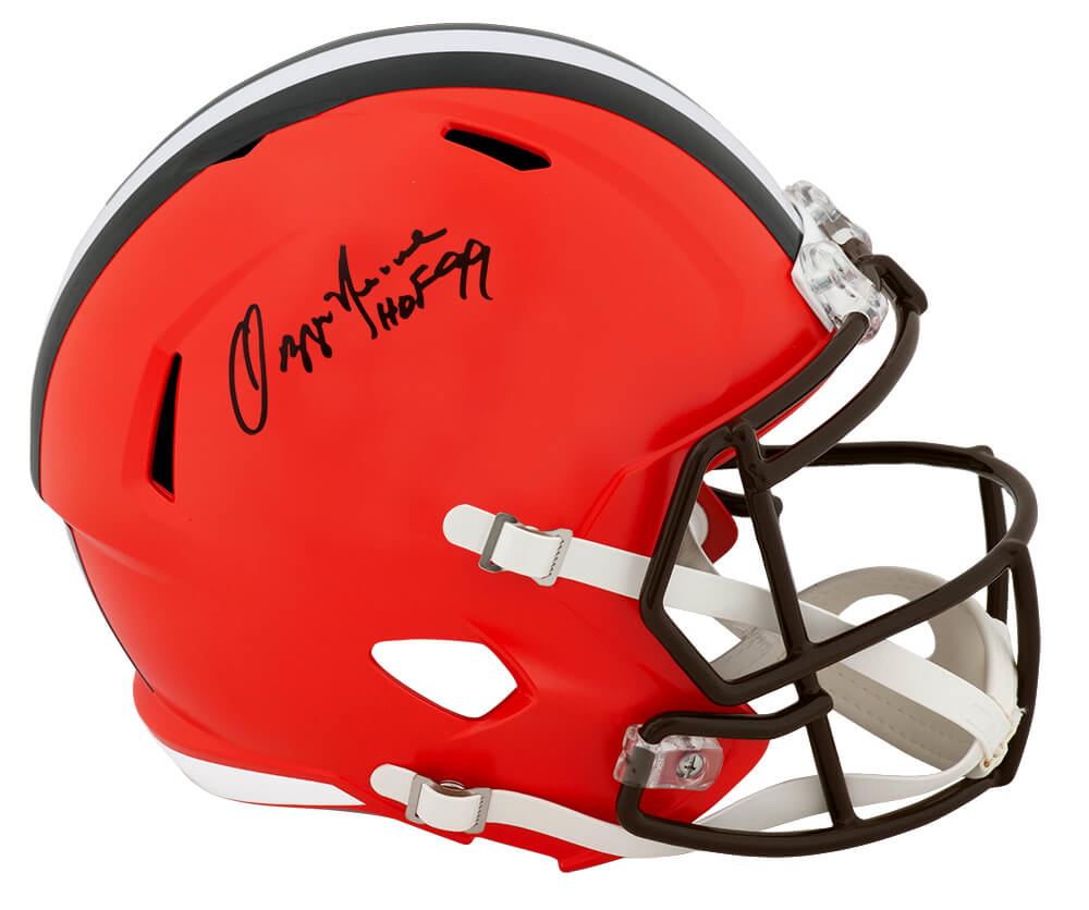 Ozzie Newsome Signed Cleveland Browns Riddell Full Size Speed Replica Helmet w/HOF'99 - NEWREP304 - Ozzie Newsome Signed Cleveland Browns Riddell Full Size Speed Replica Helmet w/HOF'99 product image