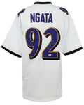 Haloti Ngata Signed White Custom Football Jersey - (JSA) - NGAJRY300 - Haloti Ngata Signed White Custom Football Jersey - (JSA) product image