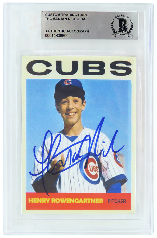 Thomas Ian Nicholas Signed Henry Rowengartner Custom Trading Card - (Beckett Encapsulated) - NICCAR500 - Thomas Ian Nicholas Signed Henry Rowengartner Custom Trading Card - (Beckett Encapsulated) product image