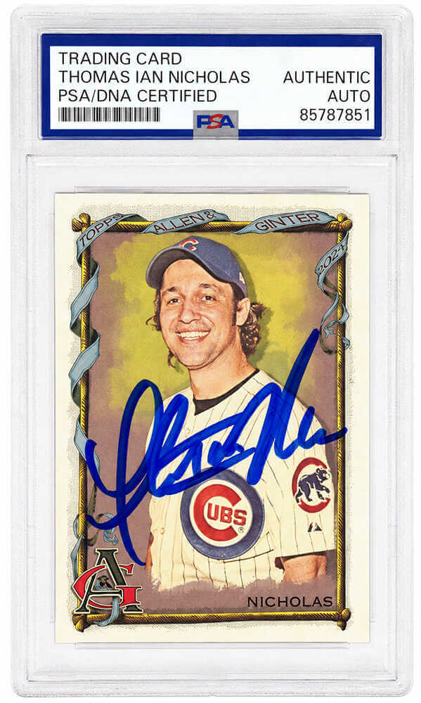 Thomas Ian Nicholas Signed 2023 Topps Allen & Ginter Trading Card #285 - (PSA Encapsulated) - NICCAR503 - Thomas Ian Nicholas Signed 2023 Topps Allen & Ginter Trading Card #285 - (PSA Encapsulated) product image